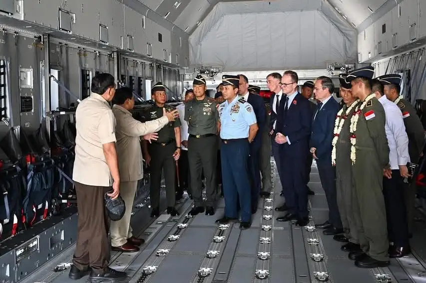 Foto A400M Alpha 4001 Resmi Diterima TNI, Presiden Prabowo: Wujud Komitmen Perkuat Pertahanan